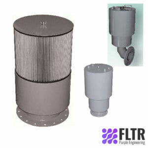 Chamber Silenced Air Intake Filter - FLTR - Purple Engineering