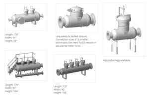 FLTR - Purple Engineering – R100 Horizontal Pipeline Coalescer Variants