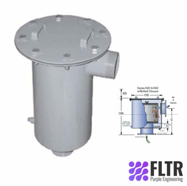 Side Exhaust Mist Eliminating Filters - FLTR - Purple Engineering