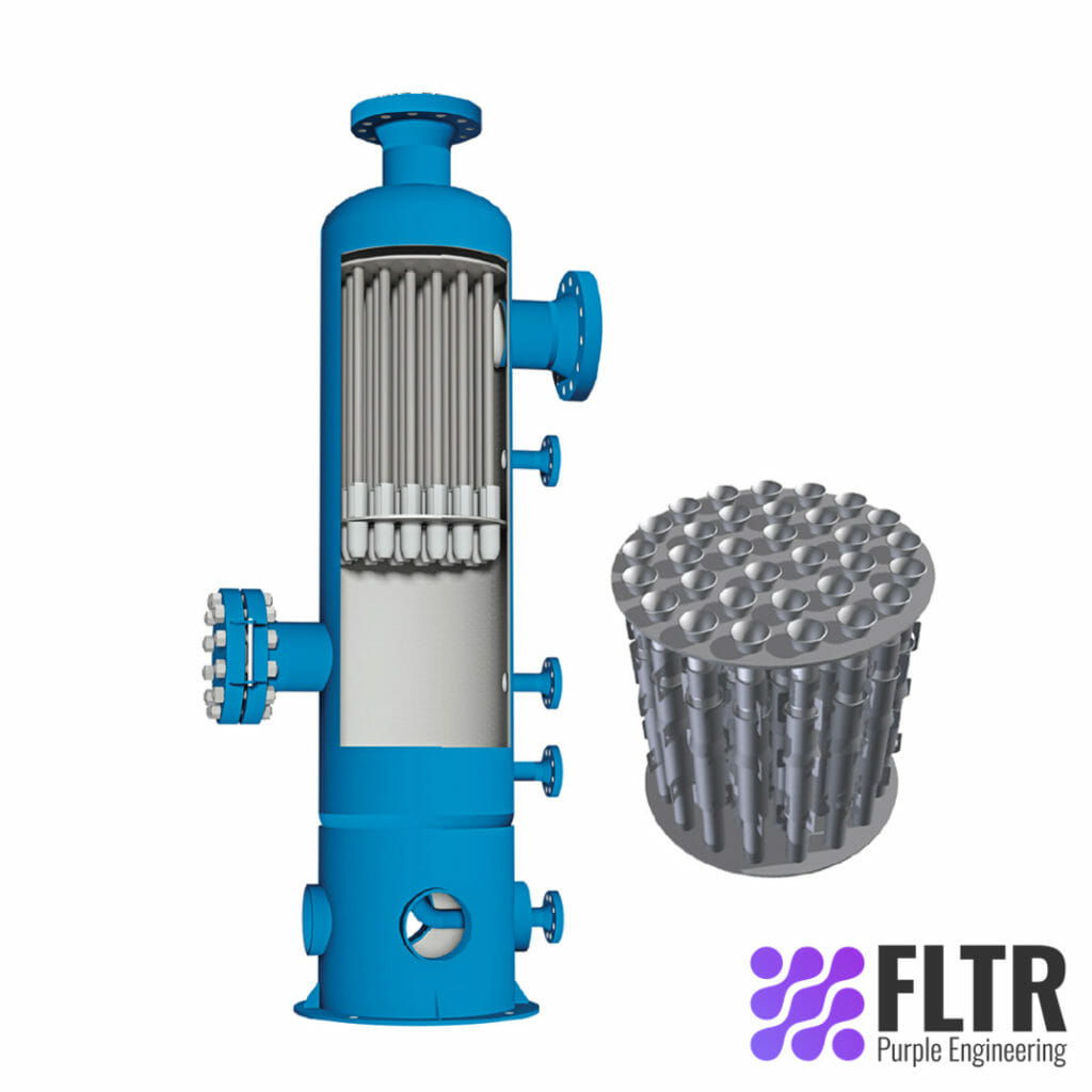 Cyclonic Tube Separators - FLTR - Purple Engineering