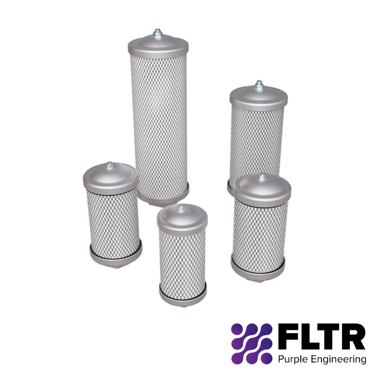 CAM Series Air Compressor MufflersFLTR - Purple Engineering