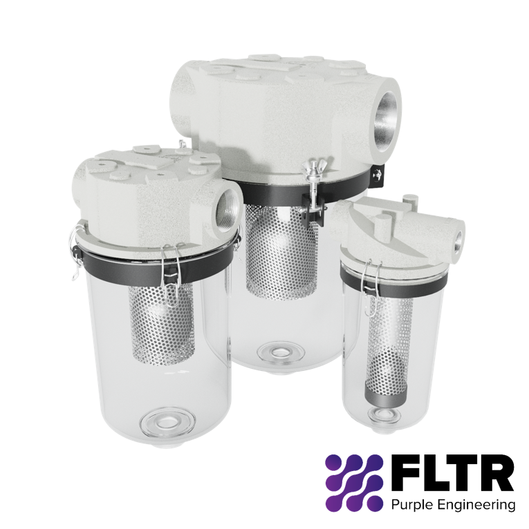 STS Series Straight Through Liquid Separator - FLTR - Purple Engineering