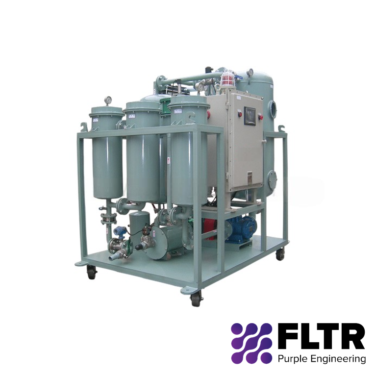 Anti-explosion turbine oil purifier - FLTR - Purple Engineering